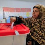 Tunisian woman casts her ballot