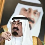 Saudi King Abdullah sits before a meeting with U.S. Secretary of State Kerry at the Royal Palace in Jeddah