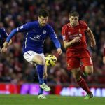 David Nugent, left, and Steven Gerrard