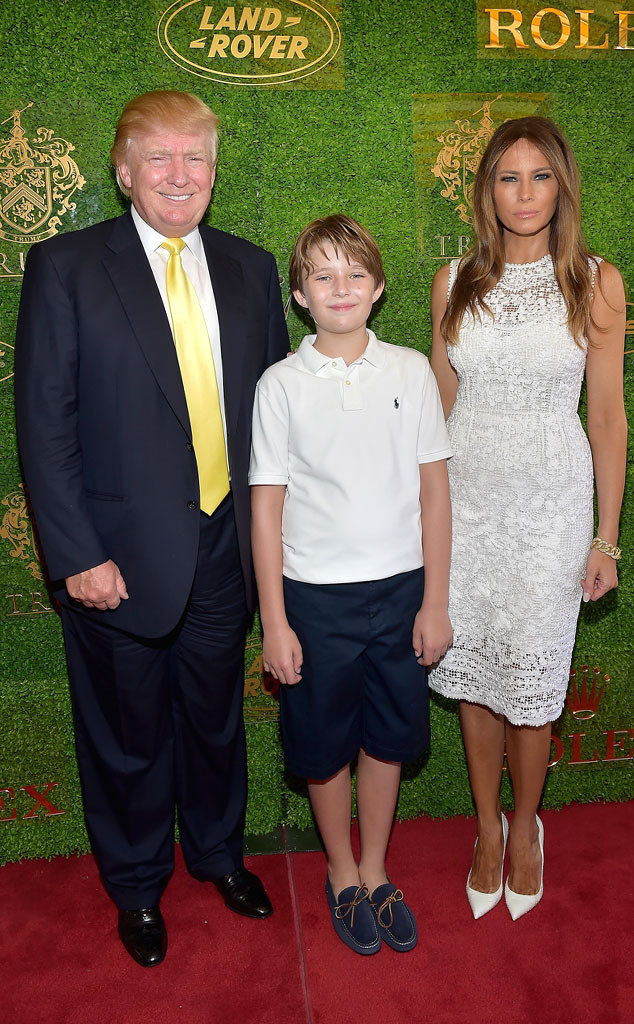 Donald Trump's 8-Year-Old Son Barron - Gustavo Caballero/Getty Images