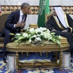 President Barack Obama and new Saudi Arabian King Salman bin Abdul Aziz