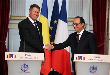 Klaus Iohannis and Francois Hollande