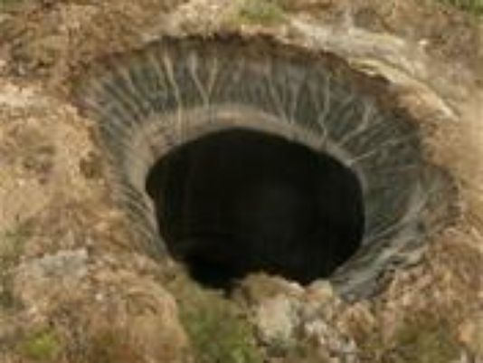 mystery craters in Siberia
