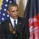 U.S. President Obama speaks at a joint news conference at the White House in Washington