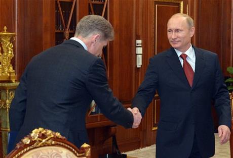 Vladimir Putin and Oleg Kozhemyako