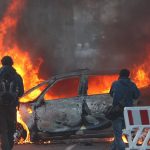 protests against the European Central Bank turned violent