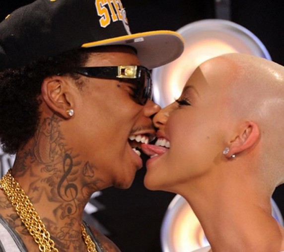 Amber Rose and Wiz Khalifa