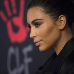 Television personality Kardashian poses at the First Annual Diamond Ball fundraising event at The Vineyard in Beverly Hills