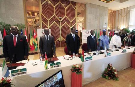 Participants attend the 44th ECOWAS Summit at Felix Houphouet Boigny Foundation in Yamoussoukro