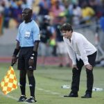 Togo's head coach Didier Six looks on during their African Nations Cup (AFCON 2013) Group D soccer match against Ivory Coast in Rustenburg