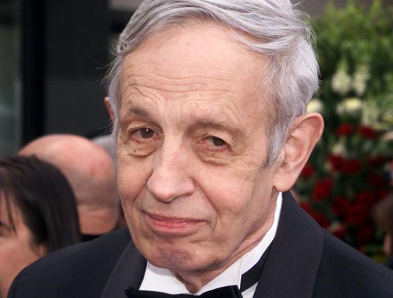 Nobel Prize winner John Forbes Nash arrives to the 74th Annual Academy Awards in Los Angeles, California
