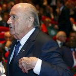 FIFA President Blatter arrives for opening ceremony of 65th FIFA Congress in Zurich