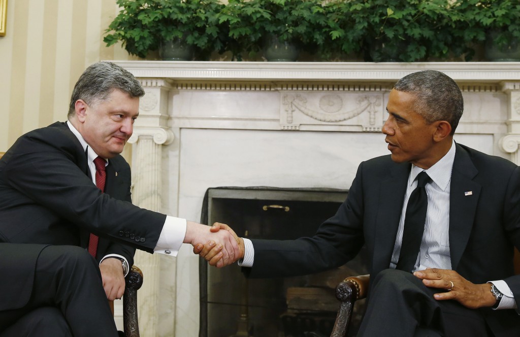 Barack Obama and Petro Poroshenko