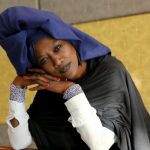 Celebrated Burundian singer Khadja Nin poses after an interview with Reuters in Johannesburg