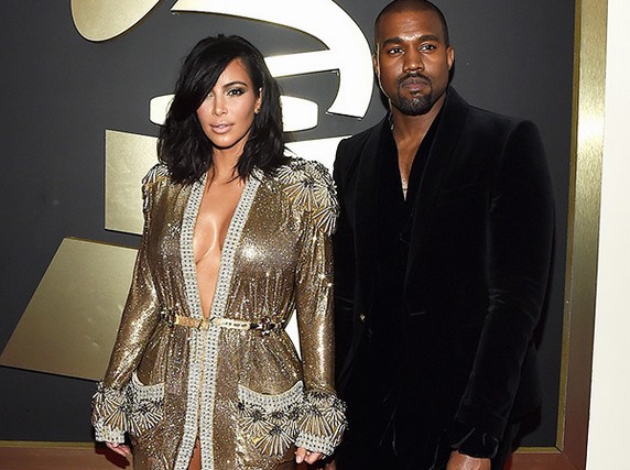 Kim Kardashian & Kanye West - Getty