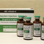 bottles of midazolam