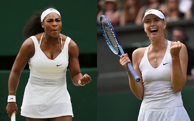 Serena Williams will battle Maria Sharapova