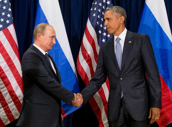 Valdimir Putin and Barack Obama