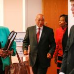 South Africa's President Jacob Zuma leaves after a summit on health and sanitary security in Lyon