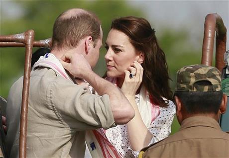 Prince William, left, and Kate, the Duchess of Cambridge