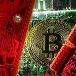 A coin representing the bitcoin cryptocurrency