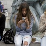 Kids with phones