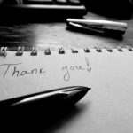 Red notebook thank you