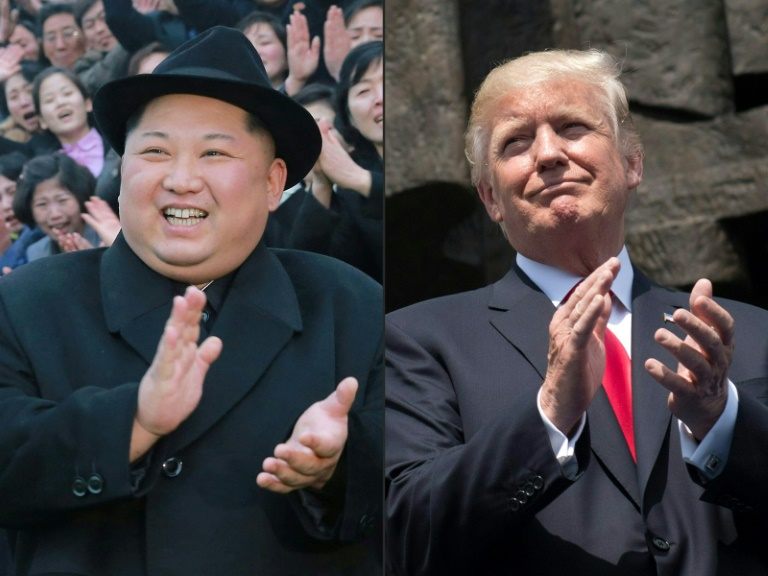 North Korean leader Kim Jong Un and US President Donald Trump