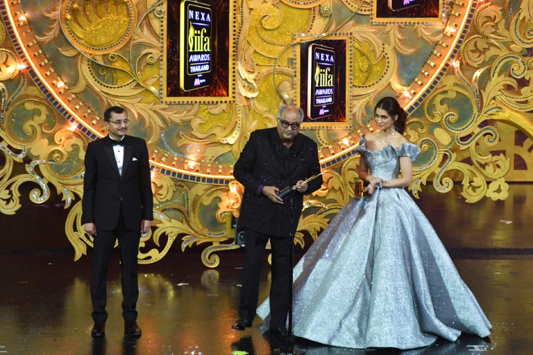 Sridevi Kapoor's widower Boney Kapoor collected the honour on her behalf at the Indian Film Academy's (IIFA) annual awards ceremony