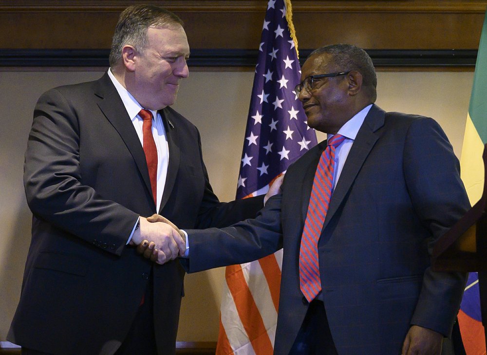 Mike Pompeo and Gedu Andargachew