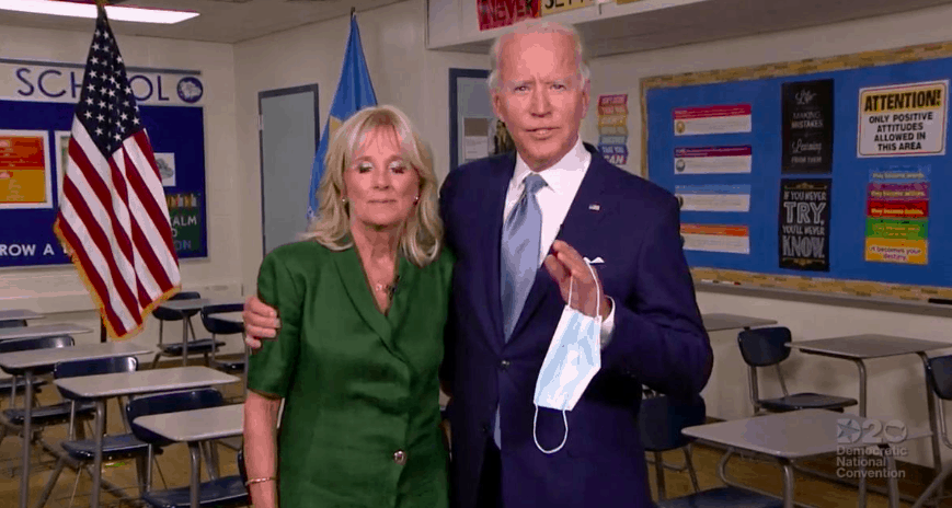 Joe Biden and his wife Jill Biden