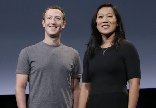 Mark Zuckerberg and his wife, Priscilla Chan