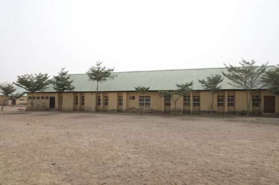 The empty class room of the Government Girls Junior Secondary School following an attack by gunmen in Jangebe,