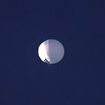 A high altitude balloon floats over Billings