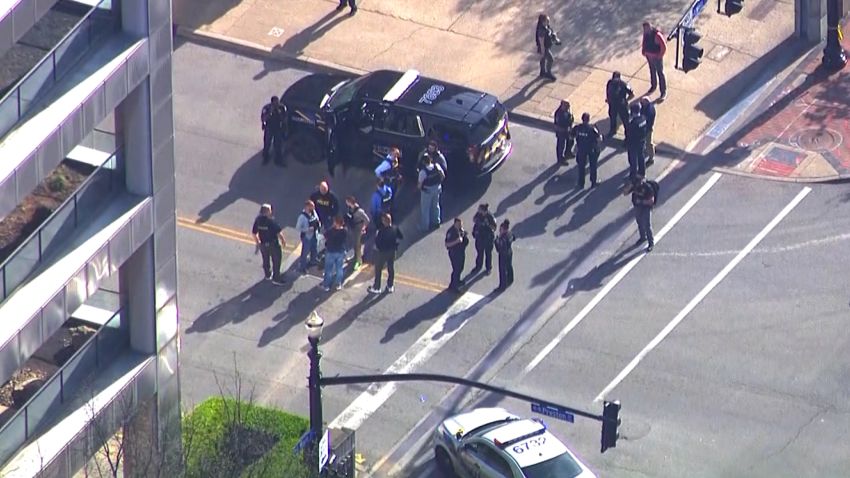 Aerial footage shows aftermath of Louisville shooting