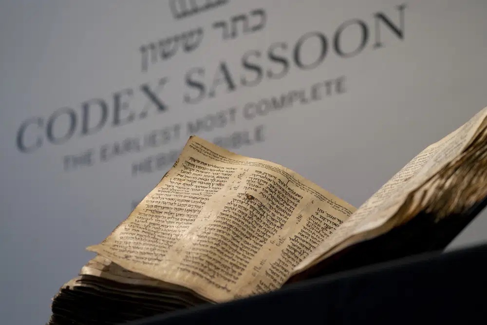  Sotheby's unveils the Codex Sassoon for auction, Wednesday, Feb. 15, 2023