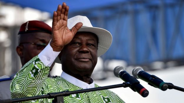 Former Ivory Coast president Henri Konan Bedie