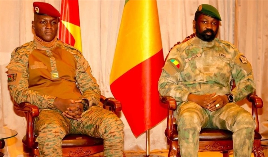 The transition presidents of Burkina Faso and Mali, Ibrahim Traore and Assimi Goita