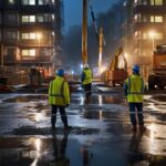 Extra precautions for night construction workers