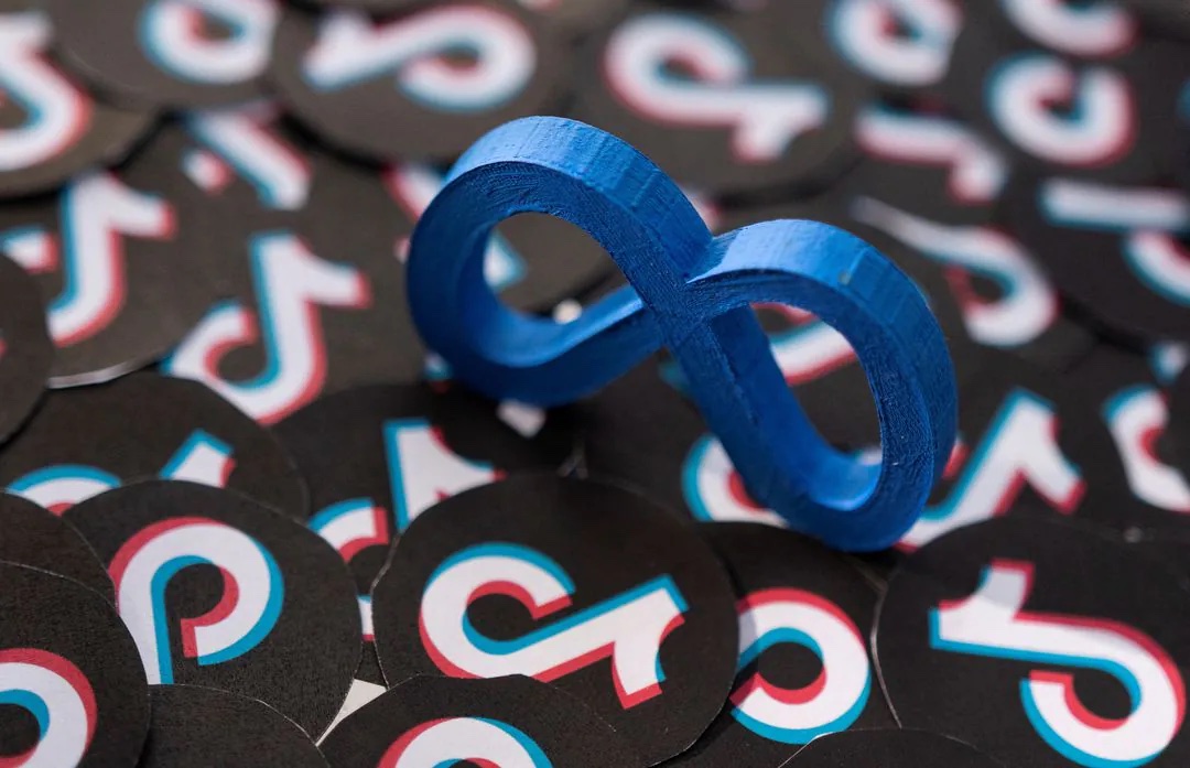 Meta and TikTok logos