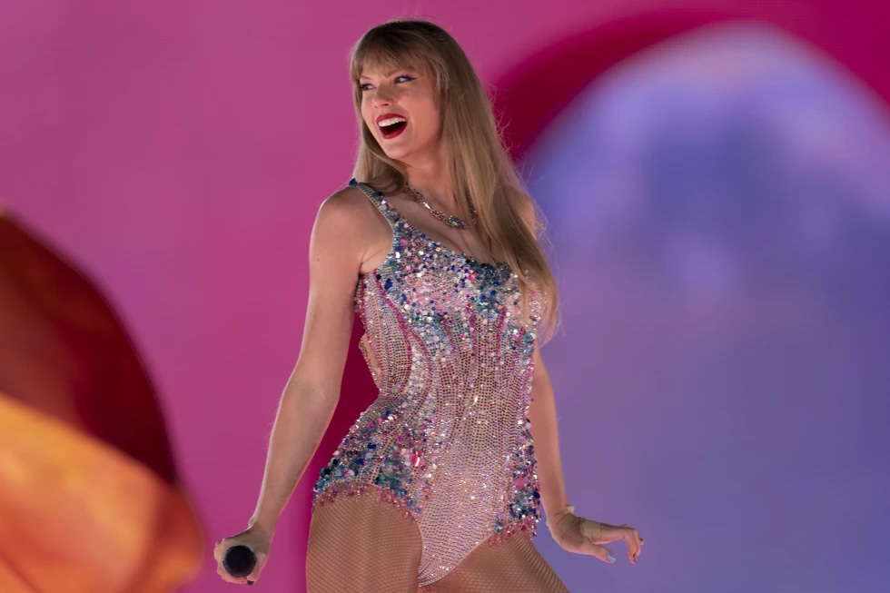Taylor Swift performs during “The Eras Tour” in Nashville, Tenn., May 5, 2023. 