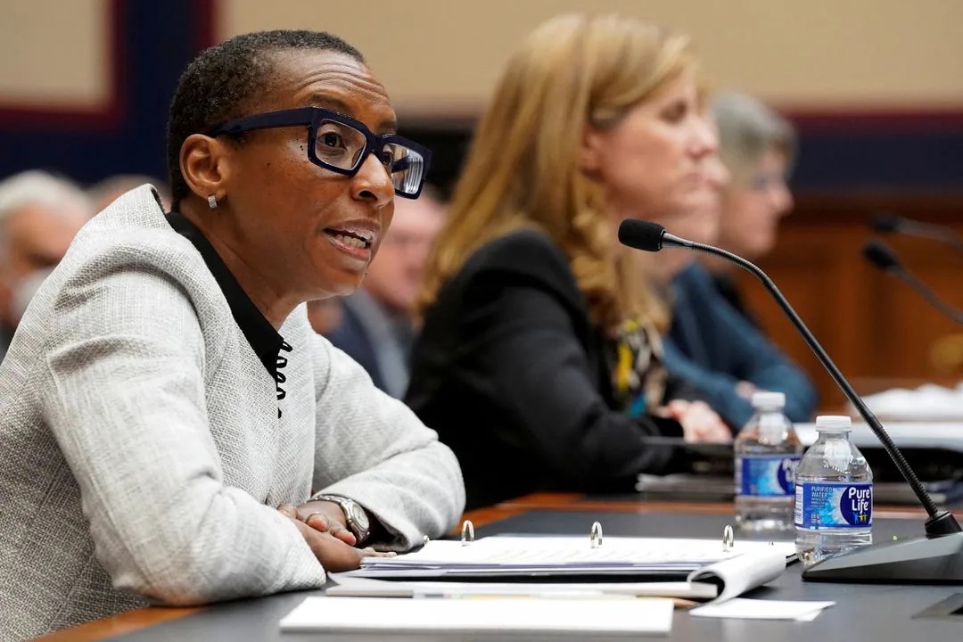 Harvard University President Claudine Gay testifies before a House Education and The Workforce Committee hearing titled "Holding Campus Leaders Accountable and Confronting Antisemitism" on Capitol Hill in Washington, U.S., December 5, 2023. REUTERS/Ken Cedeno