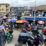 The "Computer Village" is pictured in the Ikeja district in Nigeria's commercial capital Lagos, Nigeria August 31, 2020. Picture taken August 31, 2020. REUTERS/Temilade Adelaja/File Photo
