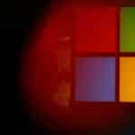 A view shows a Microsoft logo at Microsoft offices in Issy-les-Moulineaux near Paris, France, January 25, 2023. REUTERS/Gonzalo Fuentes