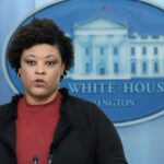 Office of Management and Budget director Shalanda Young speaks about the possible government shutdown during the daily briefing at the White House in Washington
