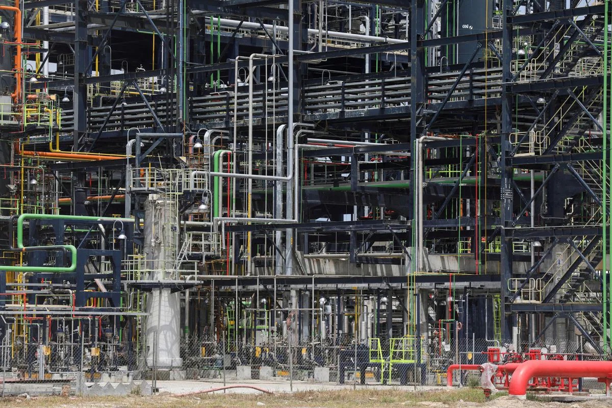 A view of the newly-commissioned Dangote Petroleum refinery in Ibeju-Lekki, Lagos, Nigeria