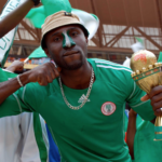 Nigerian fans celebrate their victory of being the 2013 African Cup of Nations champions.