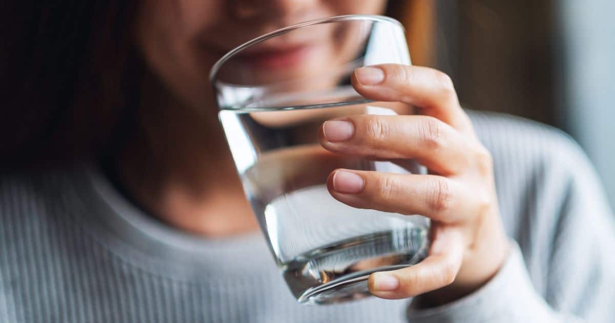drinking water