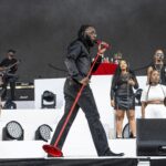 Burna Boy performs at the Coachella Music and Arts Festival at Empire Polo Club on Friday, April 21, 2023