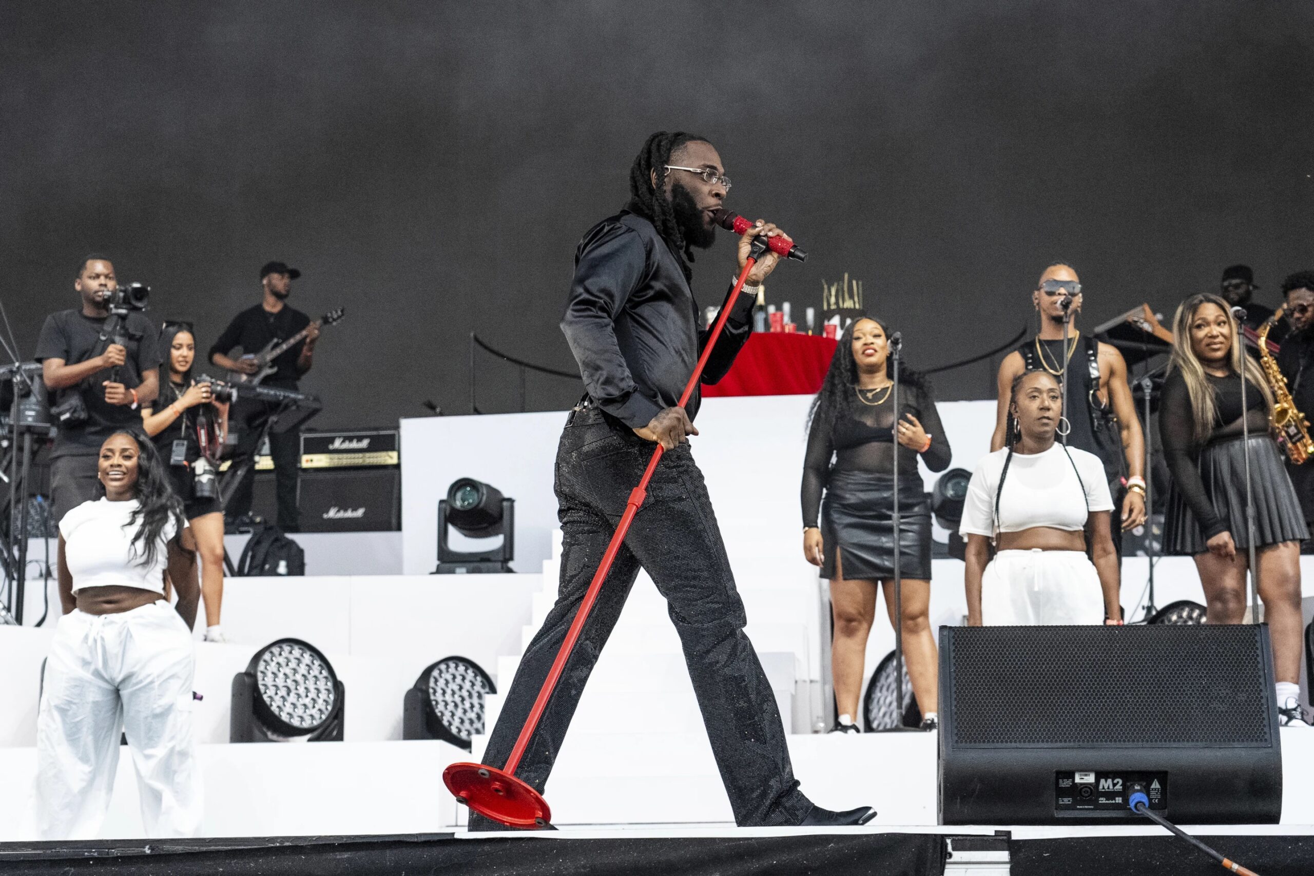 Burna Boy performs at the Coachella Music and Arts Festival at Empire Polo Club on Friday, April 21, 2023